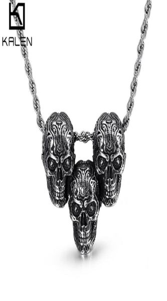 stainless steel three skull pendant necklace for men hiphoprock fashion personalized metal male trendy jewelry76636688888997, Silver
stainless steel three skull pendant necklace for men hiphoprock fashion personalized metal male trendy jewelry76636688888997, Silver
