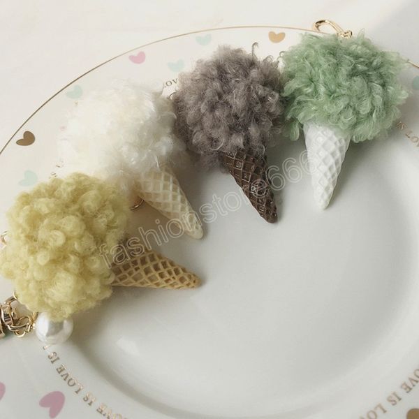 ice cream keychain for women lovely pom pom ball bag charm hanging ornament keychain pouch accessories gifts, Silver
ice cream keychain for women lovely pom pom ball bag charm hanging ornament keychain pouch accessories gifts, Silver