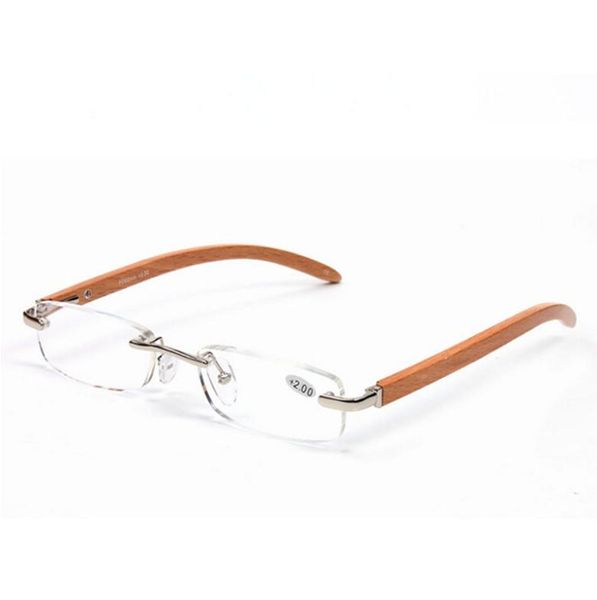 fashion bamboo legs rimless reading glasses frameless eyeglasses silver women men eyewear eye reader wooden temple 1035 stren6304615
fashion bamboo legs rimless reading glasses frameless eyeglasses silver women men eyewear eye reader wooden temple 1035 stren6304615