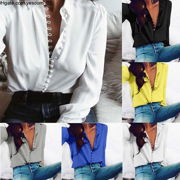 and womens blouses long sleeve lady cardigan with button fashion woman shirts lapel shirt turn down collar blouse, White
and womens blouses long sleeve lady cardigan with button fashion woman shirts lapel shirt turn down collar blouse, White