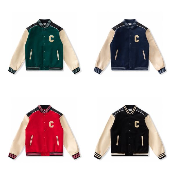 2023 mens designer jacket men coats flight jacke baseball uniform letter c embroidery pu leather comfortable pearl clasp fashion men's, Black
2023 mens designer jacket men coats flight jacke baseball uniform letter c embroidery pu leather comfortable pearl clasp fashion men's, Black
