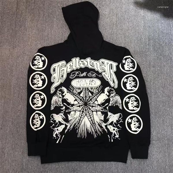men's hoodies american high street hellstar hoodie classic flame letter logo print pullover black all-match hoody sweatshirts cou
men's hoodies american high street hellstar hoodie classic flame letter logo print pullover black all-match hoody sweatshirts cou