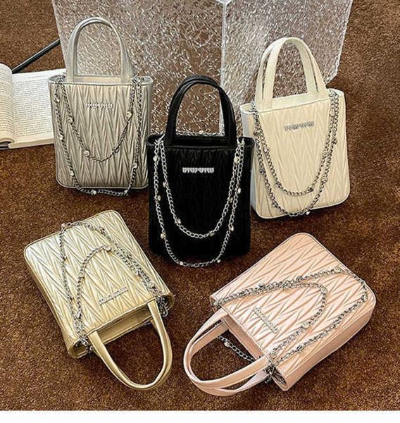 designer bags miui tote fashion pleated embroidery bag pearl chain decoration western shoulder women's bag vkd5
designer bags miui tote fashion pleated embroidery bag pearl chain decoration western shoulder women's bag vkd5