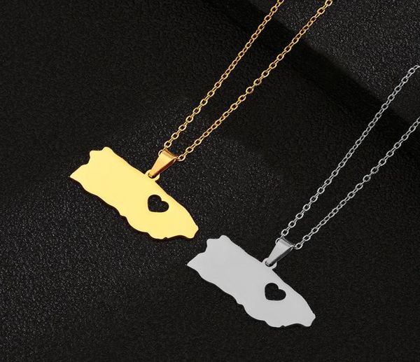pendant necklaces european jewelry 316l stainless steel glossy heartshaped hollow necklace gold puerto rico map women5358380, Silver
pendant necklaces european jewelry 316l stainless steel glossy heartshaped hollow necklace gold puerto rico map women5358380, Silver