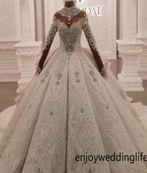 luxurious ball gown wedding dresses 2022 dubai arabic high neck crystals beaded 3d lace appliques ruched long bridal gowns long sl6729174, White
luxurious ball gown wedding dresses 2022 dubai arabic high neck crystals beaded 3d lace appliques ruched long bridal gowns long sl6729174, White