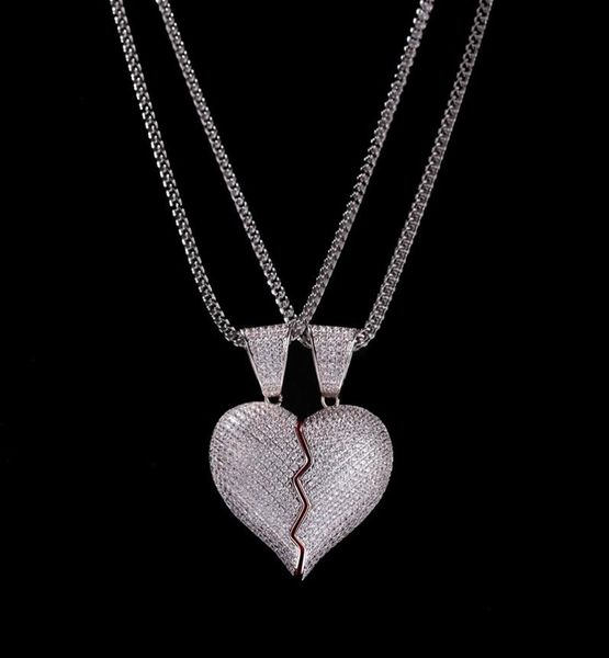 iced out broken heart pendant necklace for mens womens fashion hip hop jewelry lover necklaces 1 pair5468700, Silver
iced out broken heart pendant necklace for mens womens fashion hip hop jewelry lover necklaces 1 pair5468700, Silver
