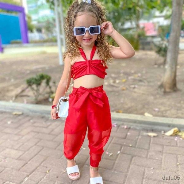 clothing sets 1-6y fashion kids girls 2pcs clothes sets solid sleeveless strap halter +see-through long pants clothing r230815, White
clothing sets 1-6y fashion kids girls 2pcs clothes sets solid sleeveless strap halter +see-through long pants clothing r230815, White