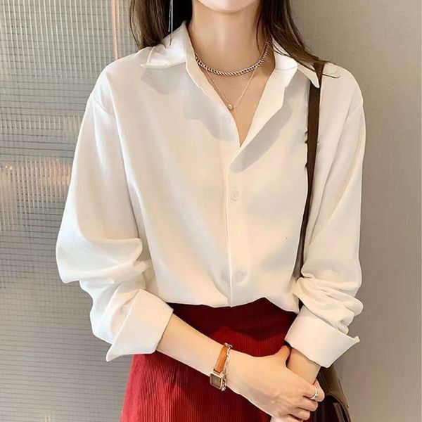 womens long sleeved early autumn shirts loose large size korean niche base, White
womens long sleeved early autumn shirts loose large size korean niche base, White