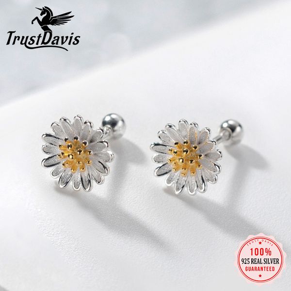 stud trustdavis 925 sterling silver small flower daisy earrings for women girls kids birthday gift jewelry ds3574 230814, Golden;silver
stud trustdavis 925 sterling silver small flower daisy earrings for women girls kids birthday gift jewelry ds3574 230814, Golden;silver