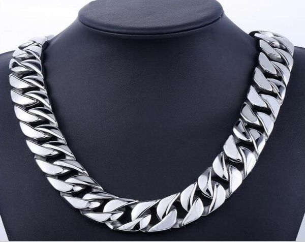71cm 24mm super heavy thick silver gold round curban curb chain titanium steel link necklace mens boys chain 316l stainless steel 8233313
71cm 24mm super heavy thick silver gold round curban curb chain titanium steel link necklace mens boys chain 316l stainless steel 8233313