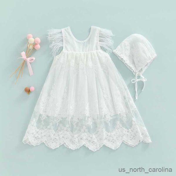 girl's dresses summer princess infant baby girls baptism dress ruffles sleeve solid floral back bowknot dress+hats outfit r230815, Red;yellow
girl's dresses summer princess infant baby girls baptism dress ruffles sleeve solid floral back bowknot dress+hats outfit r230815, Red;yellow