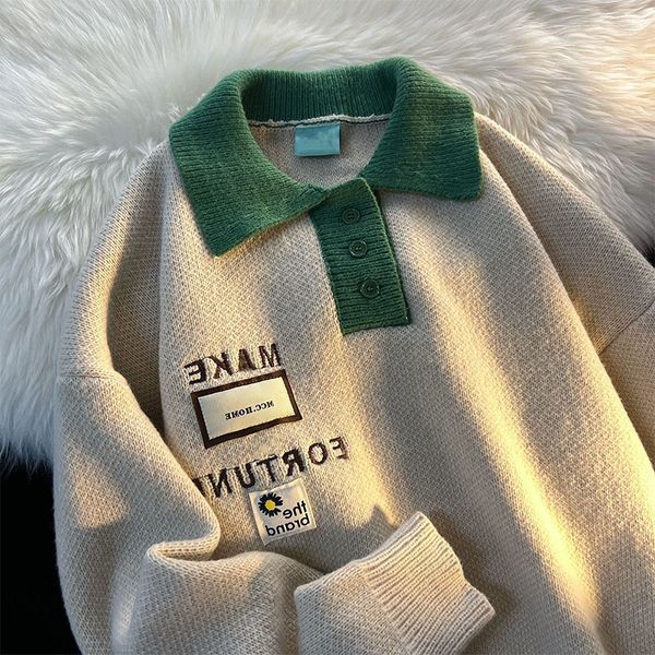 men's sweaters slouchy polo neck sweater for women's autumn loose oversize casual versatile couple winter clothes men sweaters pul, White;black
men's sweaters slouchy polo neck sweater for women's autumn loose oversize casual versatile couple winter clothes men sweaters pul, White;black