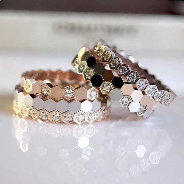 fashion designer chaumet fashionable paris diamond honeycomb sterling silver ring for women's personality diamonds set with and stacked 
fashion designer chaumet fashionable paris diamond honeycomb sterling silver ring for women's personality diamonds set with and stacked