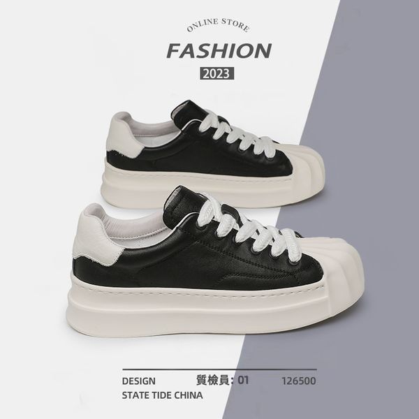 dress shoes man trendy style melted black shell toe leather laceup sneakers for men unique sport designer y 230814
dress shoes man trendy style melted black shell toe leather laceup sneakers for men unique sport designer y 230814