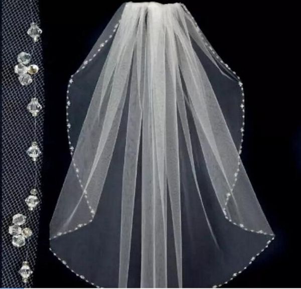 2019 simple custom made whiteivory sheer wedding veils tulle beads eage bridal veils with comb one layer wedding accessories8412877, Black
2019 simple custom made whiteivory sheer wedding veils tulle beads eage bridal veils with comb one layer wedding accessories8412877, Black