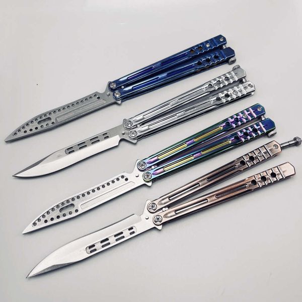 accessories tactical knife new particle butterfly training knife integrated alloy handle cnc blade training tool knife tactical military, Silver
accessories tactical knife new particle butterfly training knife integrated alloy handle cnc blade training tool knife tactical military, Silver