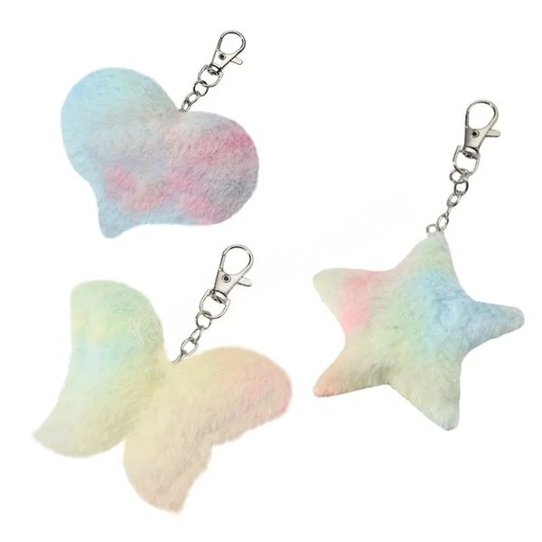 soft colorful plush keychain peach heart star butterfly fur ball pendant keyring for women girl backpack charmcar hanging access, Silver
soft colorful plush keychain peach heart star butterfly fur ball pendant keyring for women girl backpack charmcar hanging access, Silver