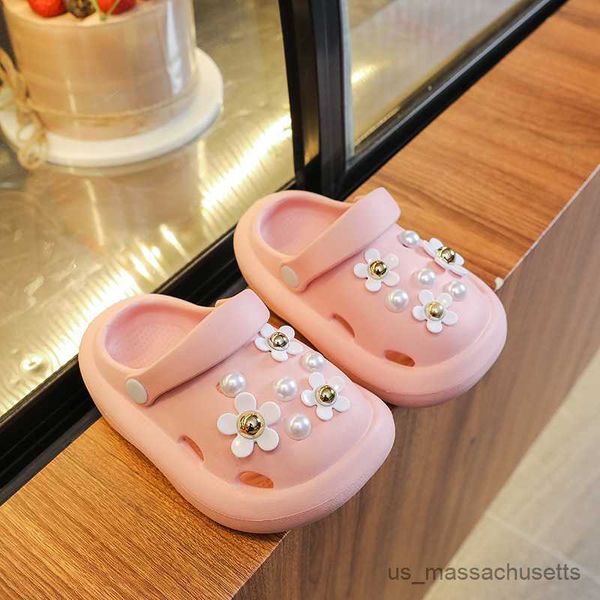 slipper kids slippers for girls cute flower pearl beach shoes summer boys flip flops indoor slippers soft slip slides r230815, Black;grey
slipper kids slippers for girls cute flower pearl beach shoes summer boys flip flops indoor slippers soft slip slides r230815, Black;grey