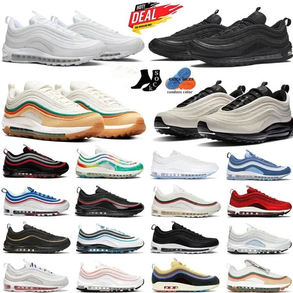 outdoor running shoes 97 mens women sneakers desingner trainers new style of triple black white sillver bullet jesus satan light bone pine g
outdoor running shoes 97 mens women sneakers desingner trainers new style of triple black white sillver bullet jesus satan light bone pine g