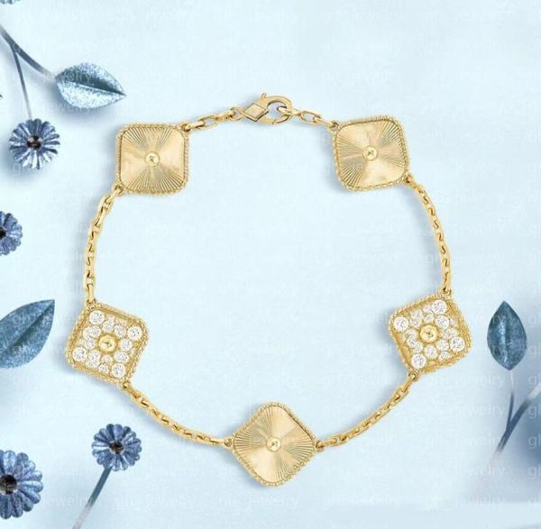 fashion 4four clover charm bracelets 18k gold plated luxury designer bracelet ladies wedding couple gift jewelry multiple colors 8258796, Golden;silver
fashion 4four clover charm bracelets 18k gold plated luxury designer bracelet ladies wedding couple gift jewelry multiple colors 8258796, Golden;silver