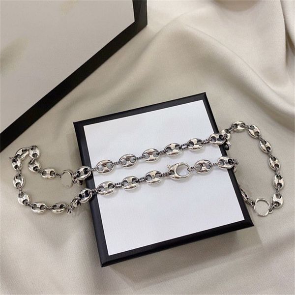 gold designer necklace double letter g logo luxury jewelry man woman gift ggity retro necklaces 95045, Silver
gold designer necklace double letter g logo luxury jewelry man woman gift ggity retro necklaces 95045, Silver