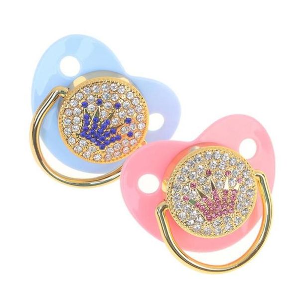 pacifiers crown rhinestones bling gold pacifier baby dummy infant lollipop chupeta6662567
pacifiers crown rhinestones bling gold pacifier baby dummy infant lollipop chupeta6662567