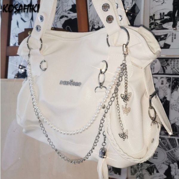 evening bags streetwear y2k casual all match shoulder pearl butterfly chain underarm bag tassel letter highcapacity tote for women 230814
evening bags streetwear y2k casual all match shoulder pearl butterfly chain underarm bag tassel letter highcapacity tote for women 230814