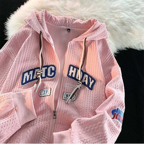 american streetwear vintage style cardigan hoodies zip up women sweatshiert female spring autumn stripe embroidery jacket, Black;brown
american streetwear vintage style cardigan hoodies zip up women sweatshiert female spring autumn stripe embroidery jacket, Black;brown