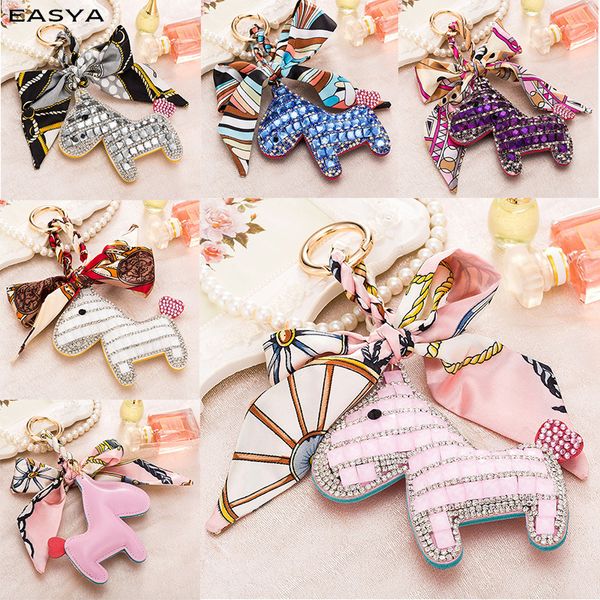 cute women's bag & car pendant high-end handmade scarf leather handbag key chains tassel rodeo crystal horse bag charm, Silver
cute women's bag & car pendant high-end handmade scarf leather handbag key chains tassel rodeo crystal horse bag charm, Silver