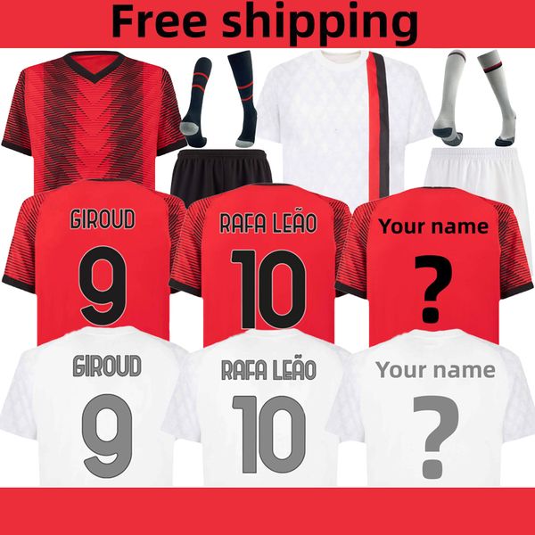 23/24 rafa leao fans player version mens kids football kits sets maglia ac milans home away 3rd soccer jersey giroud football jersey adli th, Black;yellow
23/24 rafa leao fans player version mens kids football kits sets maglia ac milans home away 3rd soccer jersey giroud football jersey adli th, Black;yellow