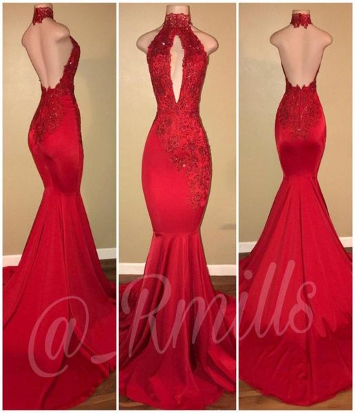 2019 halter backless long prom dress mermaid appliques lace formal holidays wear graduation evening party gown custom made plus si7017709, Black
2019 halter backless long prom dress mermaid appliques lace formal holidays wear graduation evening party gown custom made plus si7017709, Black