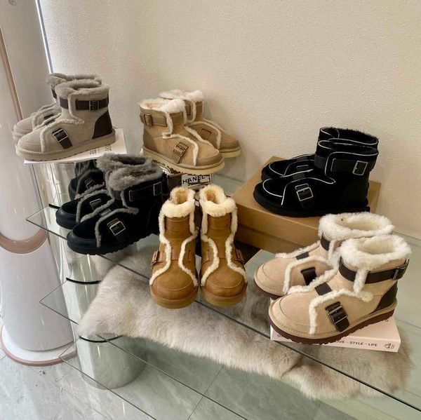 women lady's dune mini buckle boot designer australia ankle snow boots suede leather bailey fashion shearling fur wool booties us 9 /uk, Black
women lady's dune mini buckle boot designer australia ankle snow boots suede leather bailey fashion shearling fur wool booties us 9 /uk, Black