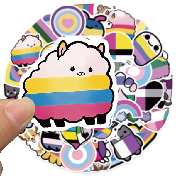 50 pcs rainbow pride day couple stickers for car fridge helmet ipad bicycle phone motorcycle ps4 book pvc diy decals kids toys decor
50 pcs rainbow pride day couple stickers for car fridge helmet ipad bicycle phone motorcycle ps4 book pvc diy decals kids toys decor
