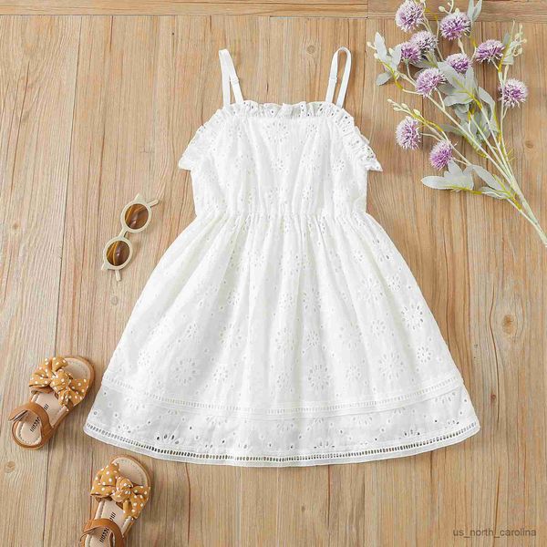 girl's dresses fashion baby girls dress white floral sleeveless strap dress children summer party dress r230815, Red;yellow
girl's dresses fashion baby girls dress white floral sleeveless strap dress children summer party dress r230815, Red;yellow
