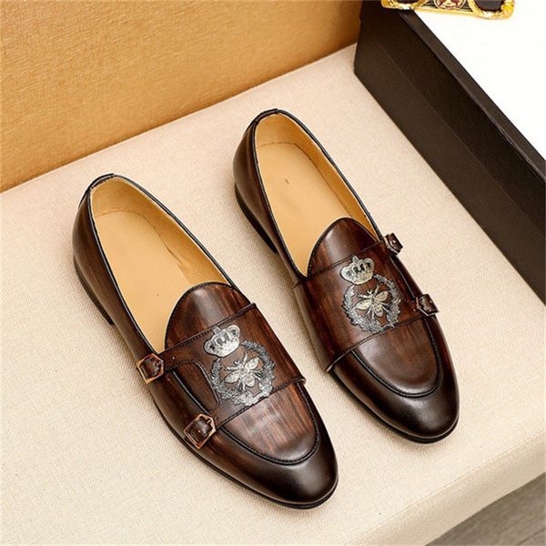 designers mens leather shoes genuine leather oxford shoes for men dress shoes slipon wedding shoe leather brogues 38-45, Black
designers mens leather shoes genuine leather oxford shoes for men dress shoes slipon wedding shoe leather brogues 38-45, Black