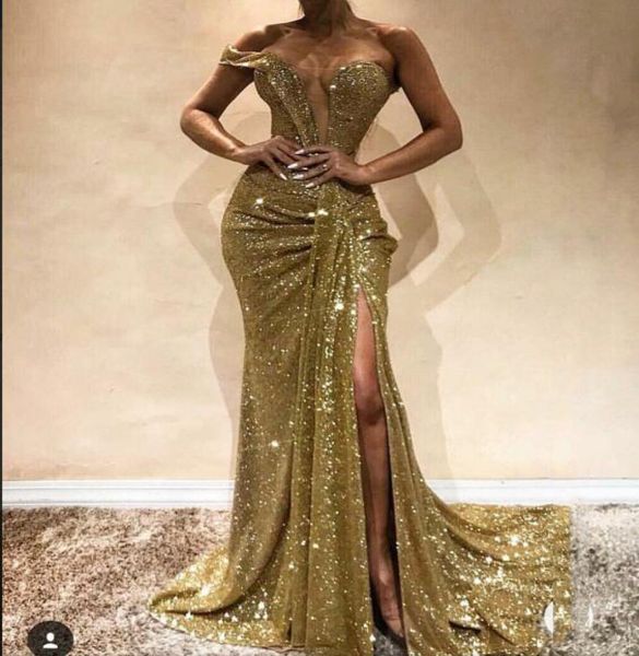 sparkling gold sequin mermaid prom dresses side split floor length off shoulder long formal evening party dresses4572649, Black
sparkling gold sequin mermaid prom dresses side split floor length off shoulder long formal evening party dresses4572649, Black