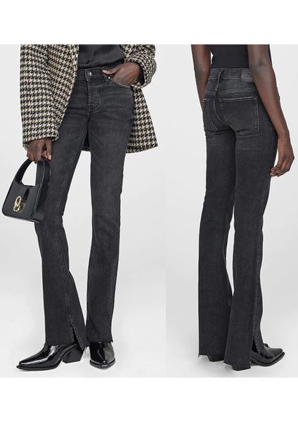 23aw women desginer anines bing slim fit jeans classic mid waist black gray mid bulleted tight pants for women jeans wide leg jeans split fl, Blue
23aw women desginer anines bing slim fit jeans classic mid waist black gray mid bulleted tight pants for women jeans wide leg jeans split fl, Blue