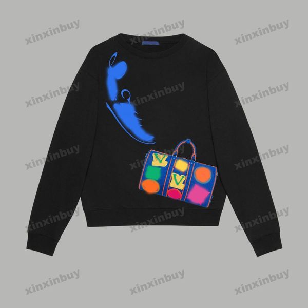 xinxinbuy men women designer sweatshirt flower handbag patch sweater gray blue black white s-2xl, Black;brown
xinxinbuy men women designer sweatshirt flower handbag patch sweater gray blue black white s-2xl, Black;brown
