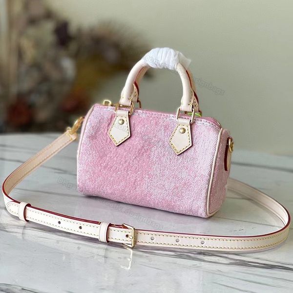 7a women shoulder bag denim messenger mini handbag ladies clutch nano speed pink blue portable lightweight double handles 16cm with original
7a women shoulder bag denim messenger mini handbag ladies clutch nano speed pink blue portable lightweight double handles 16cm with original