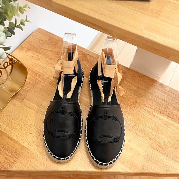 new linen embroidered espadrilles sandals flats heels summer women's luxury designers leather sole evening party sand dress shoes facto, Black
new linen embroidered espadrilles sandals flats heels summer women's luxury designers leather sole evening party sand dress shoes facto, Black