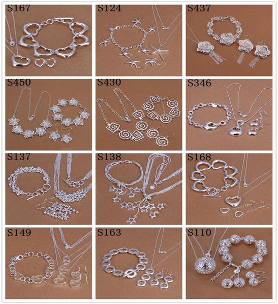 new design mixed order multi mutiple styles 925 sterling silver fashion earringsbraceletnecklace jewelry set5336526, Black
new design mixed order multi mutiple styles 925 sterling silver fashion earringsbraceletnecklace jewelry set5336526, Black