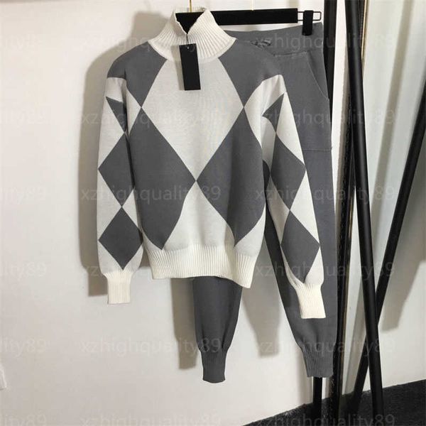tracksuit women pant two pceie set sweater joggings fall elegant high neck long sleeve jumper sweaters elastic waist long pants designer tra, Gray
tracksuit women pant two pceie set sweater joggings fall elegant high neck long sleeve jumper sweaters elastic waist long pants designer tra, Gray