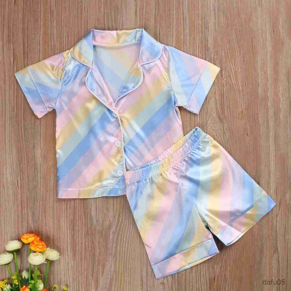 clothing sets kids children satin sleepwear baby pajamas sets boys girls colorful striped pyjamas cotton nightwear clothes children clothing, White
clothing sets kids children satin sleepwear baby pajamas sets boys girls colorful striped pyjamas cotton nightwear clothes children clothing, White