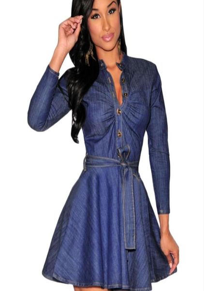 spring autumn woman dress vestido jeans denim european style dresses casual3418406, Black;gray
spring autumn woman dress vestido jeans denim european style dresses casual3418406, Black;gray