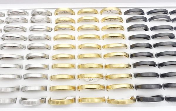 whole 50pcslot stainless steel band rings for men women 6mm silver gold black plated fashion jewelry party gift engagement we8159269
whole 50pcslot stainless steel band rings for men women 6mm silver gold black plated fashion jewelry party gift engagement we8159269