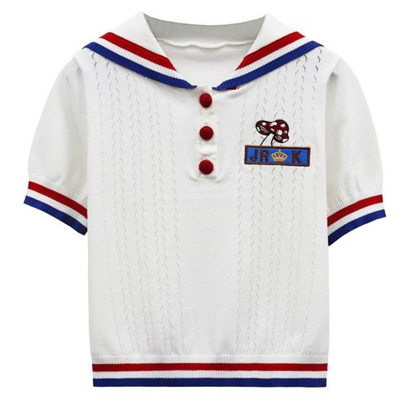 601 l 2022 runway summer brand same style sweater white lapel neck short sleeve t shirt women039s sweaters binfen8564734, White;black
601 l 2022 runway summer brand same style sweater white lapel neck short sleeve t shirt women039s sweaters binfen8564734, White;black