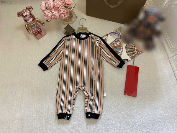 23ss designer toddler clothes baby bodysuit multi color vertical print kids jumpsuits size 65-90 cm comfortable material rompers july28, Blue
23ss designer toddler clothes baby bodysuit multi color vertical print kids jumpsuits size 65-90 cm comfortable material rompers july28, Blue