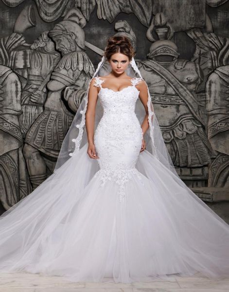 lace mermaid gown wedding dress bridal plus size transparent back beaded custom wedding dresses small trailing slim vestido de nov4549419, White
lace mermaid gown wedding dress bridal plus size transparent back beaded custom wedding dresses small trailing slim vestido de nov4549419, White