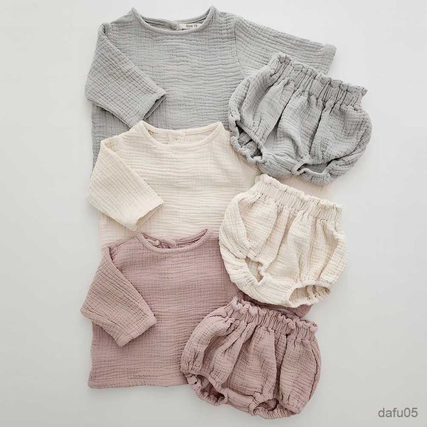 clothing sets baby girls gauze cotton long sleeve cardigan shirts+bloomer shorts set toddler spring outfits newborn baby boys clothing set r, White
clothing sets baby girls gauze cotton long sleeve cardigan shirts+bloomer shorts set toddler spring outfits newborn baby boys clothing set r, White