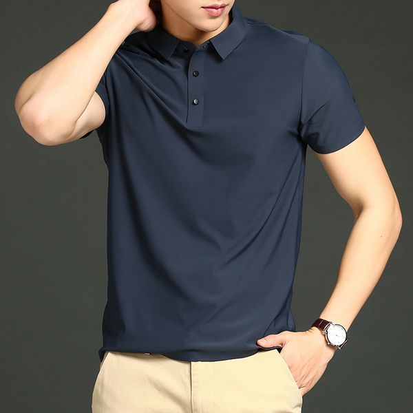 men's polos summer men polo shirts lapel solid color ice silk loose short sleeve t-shirt men golf polo shirts 230815, White;black
men's polos summer men polo shirts lapel solid color ice silk loose short sleeve t-shirt men golf polo shirts 230815, White;black